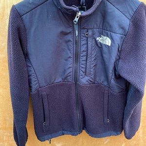 North face black fleece zip up